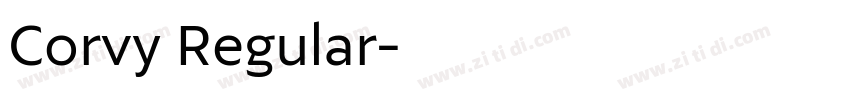 Corvy Regular字体转换 Corvy Regular字体转换